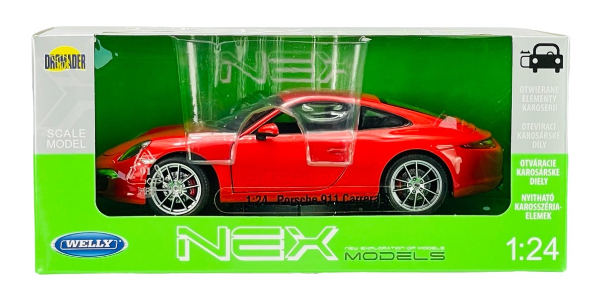 WELLY PORSCHE 911 (991) CARRERA S CZERWONY 1:24 24040