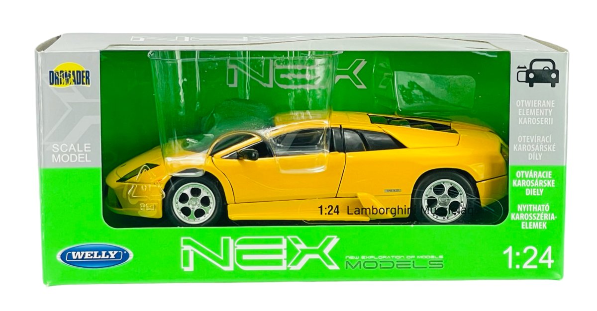 WELLY LAMBORGHINI MURCIELAGO ŻÓŁTY 1:24 22438 - Welly