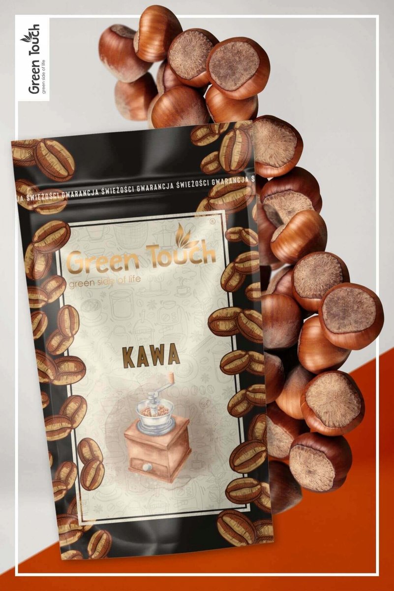KAWA ZIARNISTA smakowa ORZECHOWA hazelnut orzech laskowy 200 g