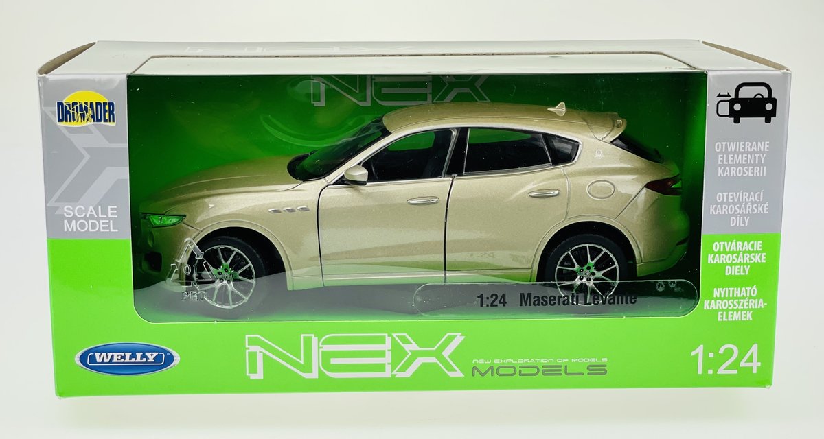 Bburago （ブラーゴ） Maserati LEVanTE 1/24 Bburago 1:24 Maserati Levante -srebrny