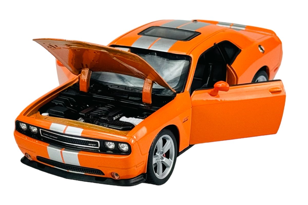 DOGENフィギュア WELLY 2012 DODGE CHALLENGER SRT POMARAŃCZOWY 1:24 24049 - Welly