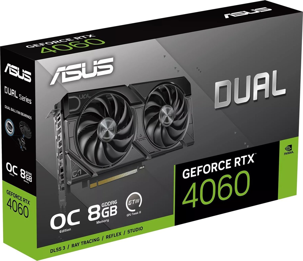 Karta graficzna Asus Dual GeForce RTX 4060 EVO OC 8GB GDDR6 (DUAL