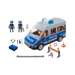 PLAYMOBIL 71716 – Bus Della Polizia Con Blocco Stradale, 78 Pezzi, Action Figure, Per Bambini - 5