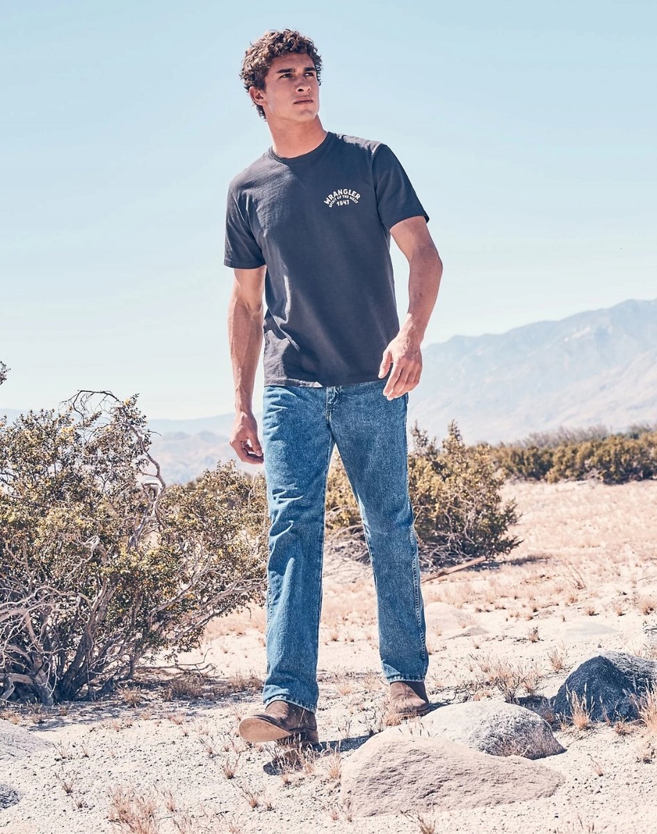 Wrangler 13MWZ Stonewash COWBOY CUT KLASYCZNE DżINS BEZ