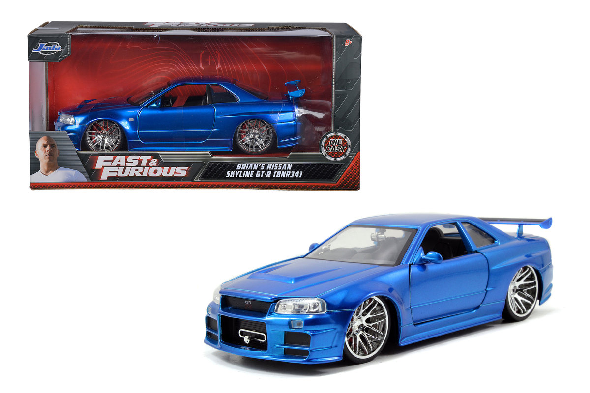 JADA FAST AND FURIOUS BRIAN'S NISSAN SKYLINE GT-R BNR34