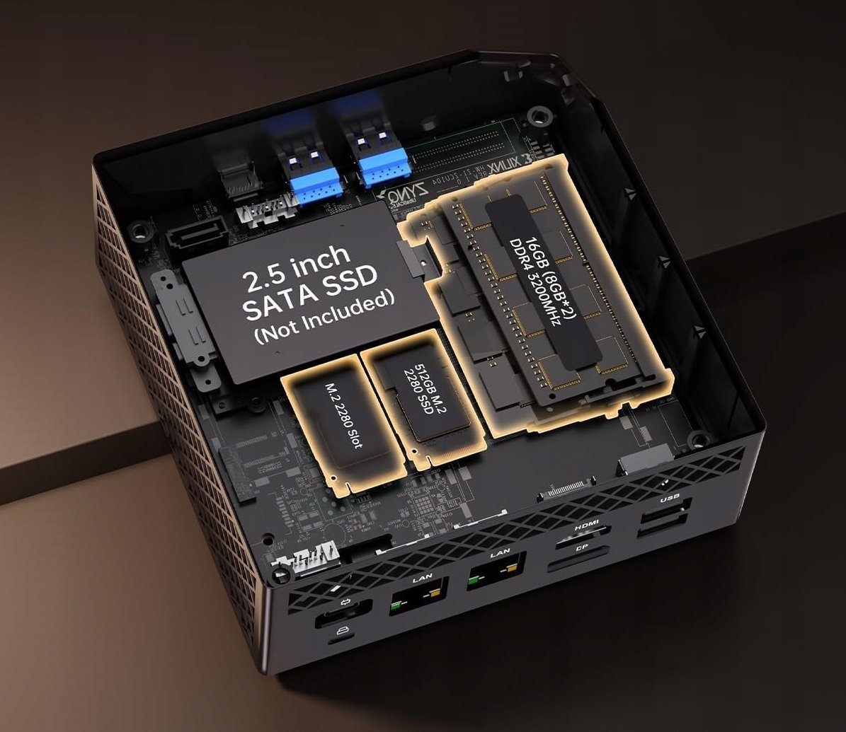 Komputer NiPoGi AM06 PRO Mini PC AMD Ryzen 7 5800U 16GB DDR4