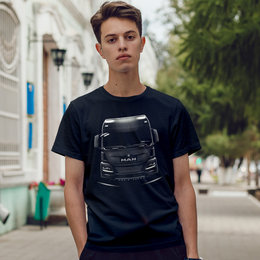 Czarny T-SHIRT NA PREZENT bawełniana męska KOSZULKA Z