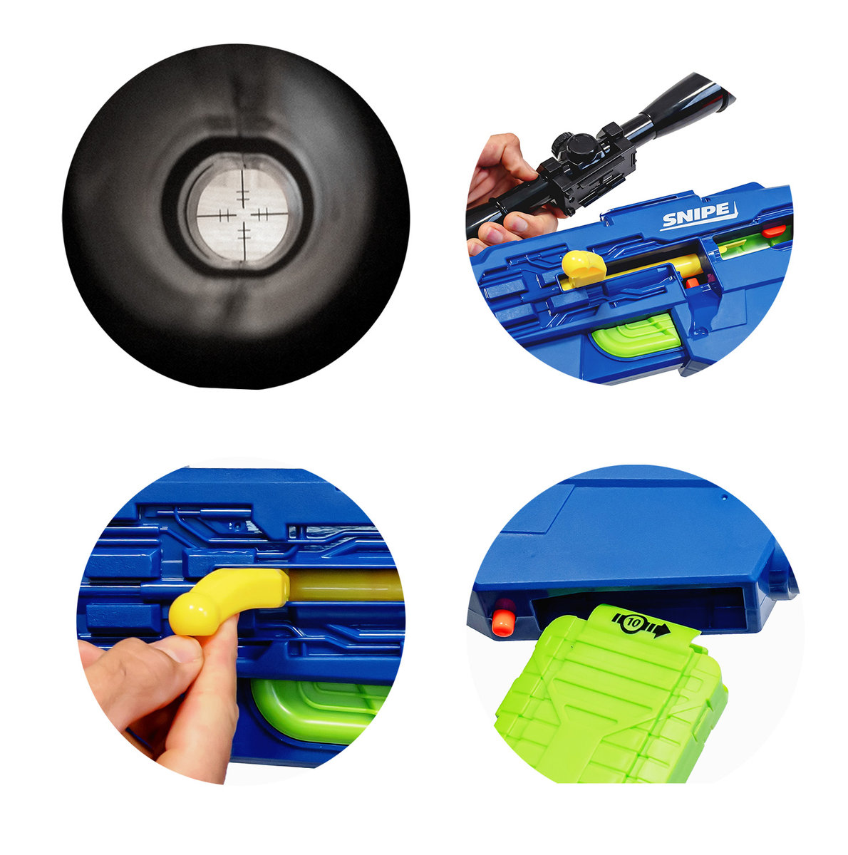 Buzz Bee Ultra-Tek - Snajperka Master Tek 48803 +Zestaw 12