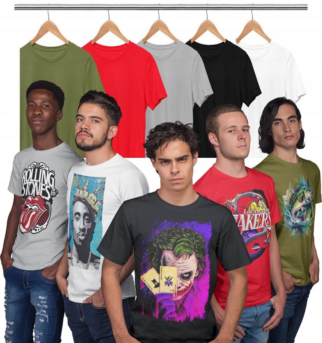 Koszulka t-shirt męski wybór cola pepsi napoje wzory prezent xxl