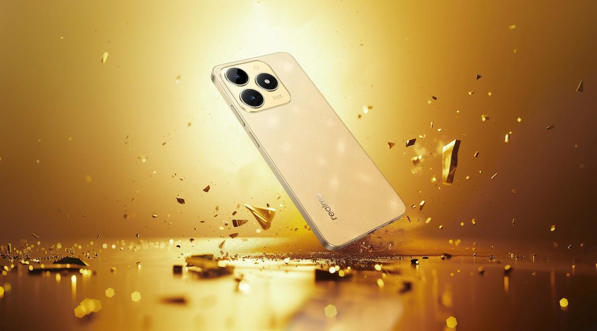 CPU realme C61 6gb+256gb gold Realme C61, 6GB/256GB, Sparkle Gold (RMX3939)