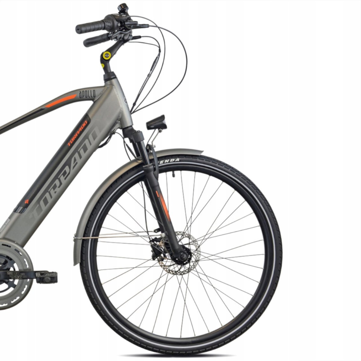 Rower elektryczny TORPADO APOLLO T245 [szary, rama XL] TORPADO