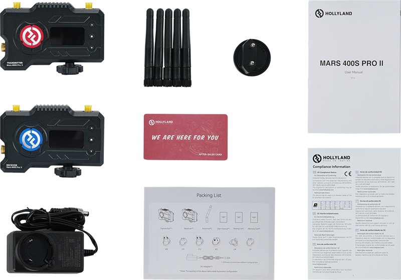 HOLLYLAND MARS 400s Pro ×2セット Hollyland Mars 400S PRO II Video trasa radiowa z SDI i HDMI