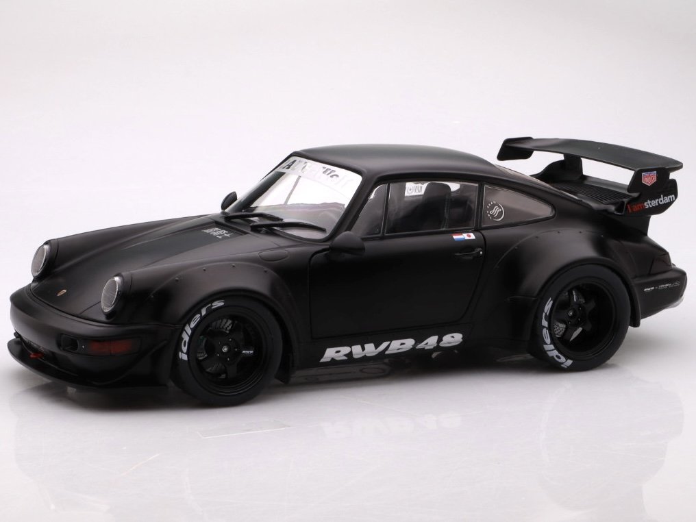 Porsche 911 RWB BodyKit Darth Vader - 2016, black Solido 1:18