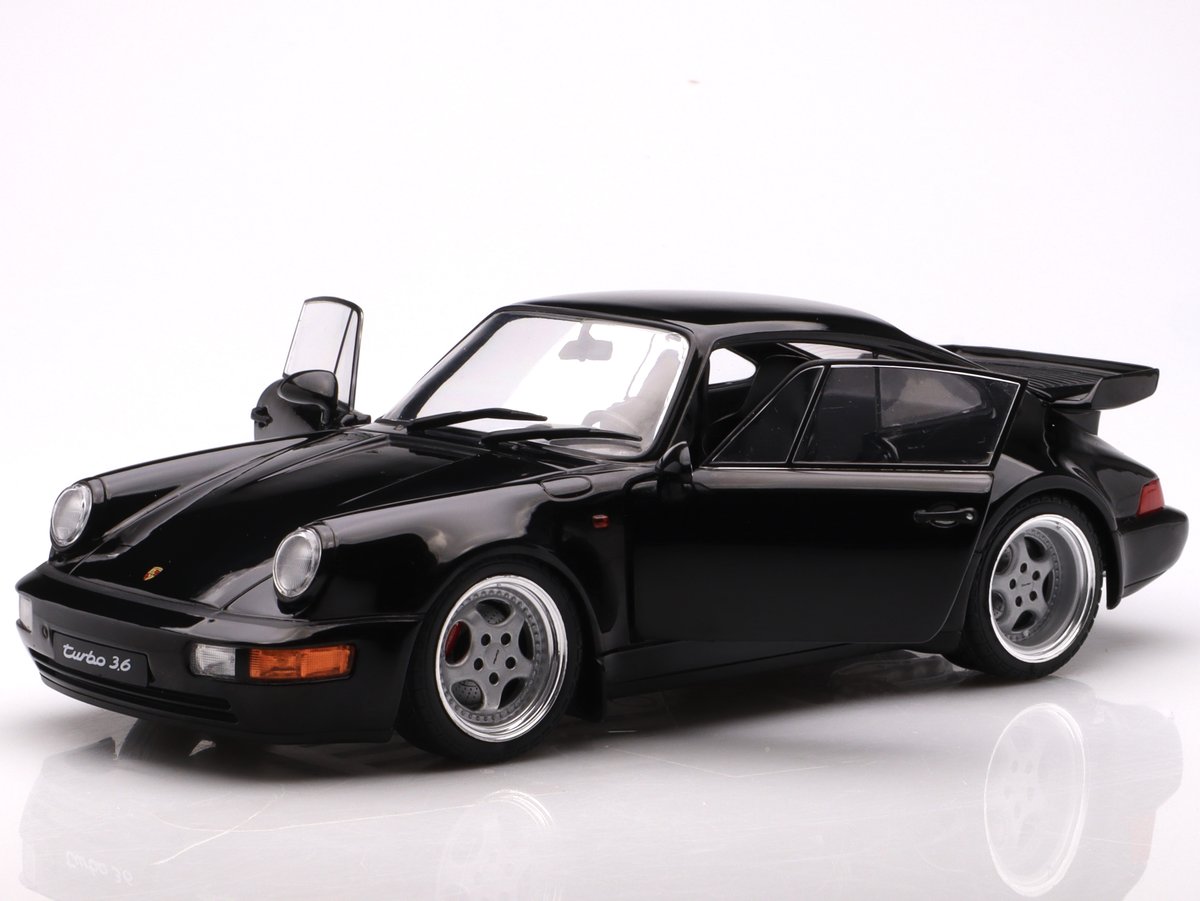 Porsche 911 (964) Turbo 3.6 Black 1993 Solido 1:18 - Solido