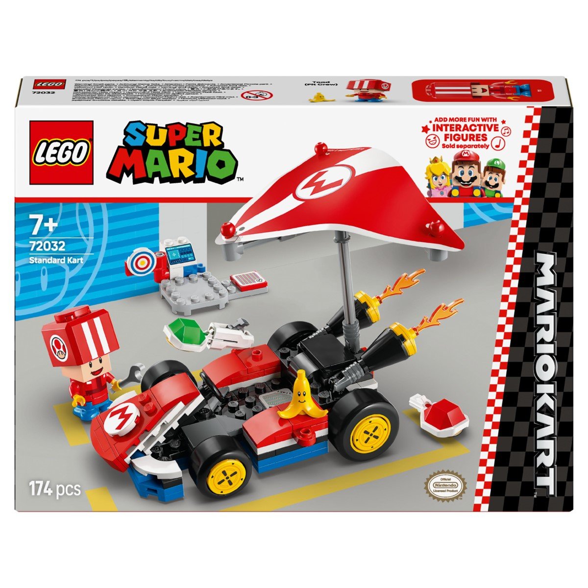 LEGO Super Mario, klocki, Mario Kart — Standard Kart, 72032 - LEGO