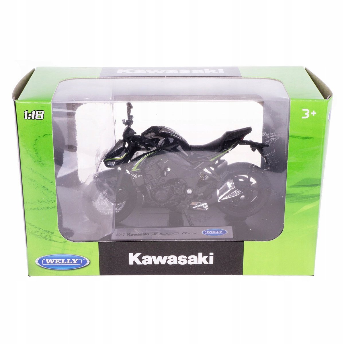 Kawasaki Z1000 R model w skali 1:18 motocykl Welly - HLO | Sklep
