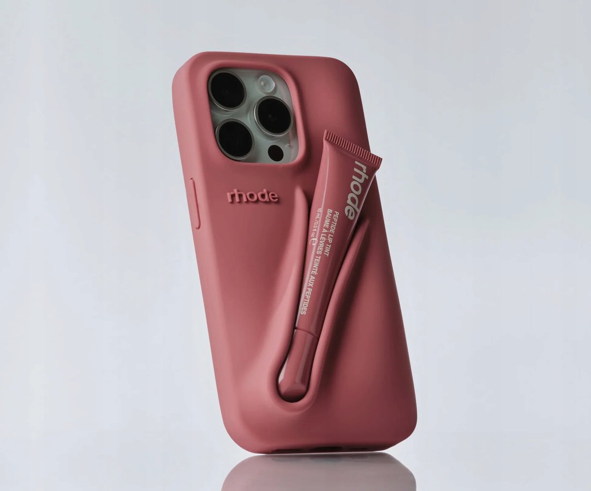 iPhoneアクセサリー rhode skin iPhone case 14 Pro Salty Tan iphone refresh ft. @rhode skin's summer lip case in salty
