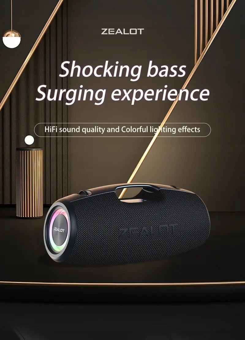 Potężny Głośnik ZEALOT S78 Moc 100W Bluetooth 5.2 24000mAh