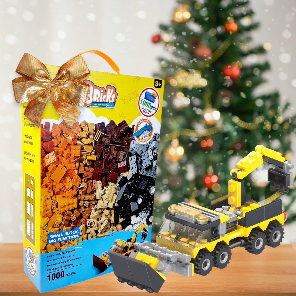 のりこ Zestaw Klocki konstrukcyjne 1000 elementów do budowania Kreatywne