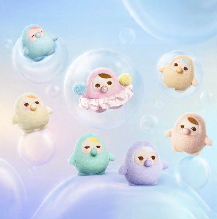 Original Pop Mart PUCKY BEANIE BUBBLE UP SERIES - Plush Pendant