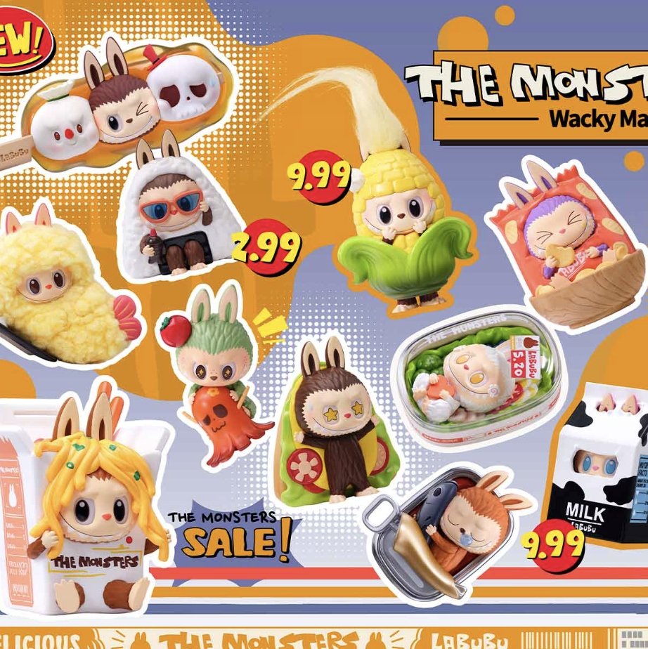 THE MONSTERS Wacky Mart シリーズ　POP MART Original Pop Mart THE MONSTERS Wacky Mart Series Figures - Pop