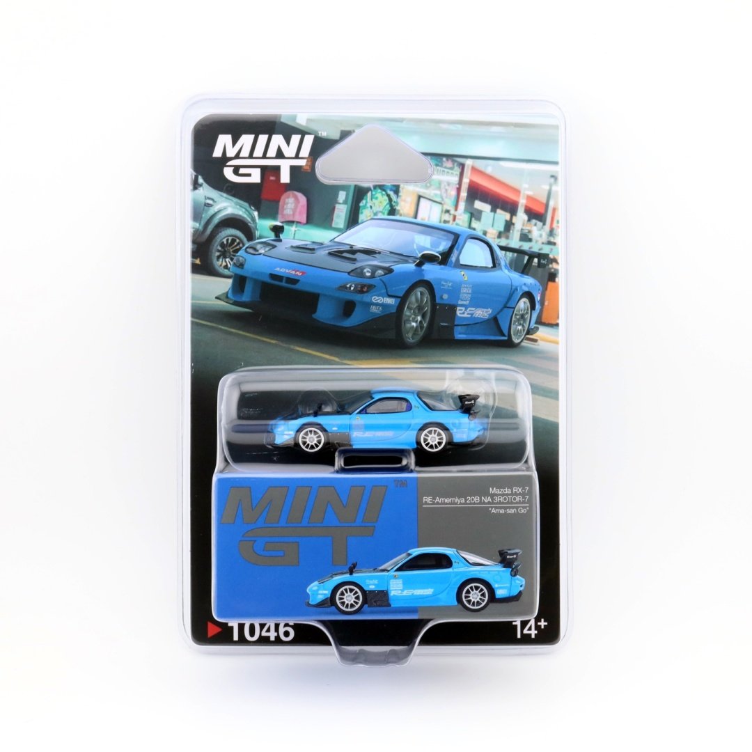 ミニカー MINIGT RX-7 MINI GT 1/64 (ダイキャスト製) マツダ RX-7 RE雨宮 20B NA