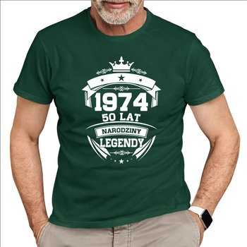 1974 Narodziny legendy 50 lat - męska koszulka na prezent - Koszulkowy