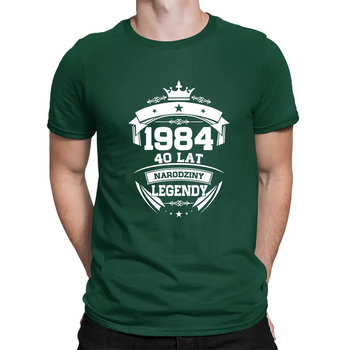 1984 Narodziny legendy 40 lat - męska koszulka na prezent - Koszulkowy
