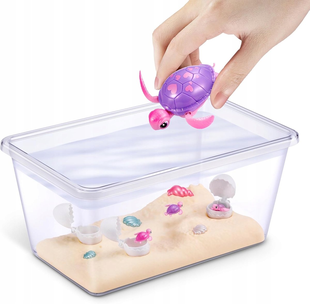 ZABAWKA INTERAKTYWNA ŻÓŁW MAMA Z DZIEĆMI NIESPODZIANKA DO WODY