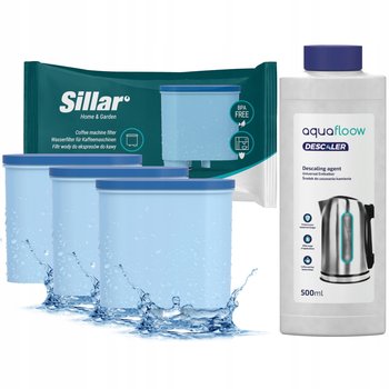1x 500 ml Odkamieniacz Expres do Philips 3x Filtr zamiennik - Sillar