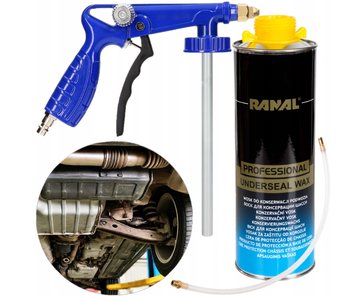 1X Antykorozyjny Wosk Do Konserwacji Podwozia 1000Ml + 1X Pistolet Ubs - RANAL