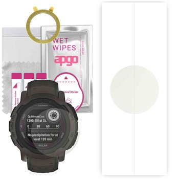 1x Folia hydrożelowa MATOWA do Garmin Instinct 2 Solar - apgo Smartwatch Hydrogel MATTE Protection Ochrona na ekran smartwatcha - apgo