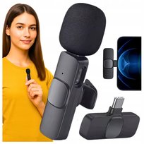 1X MIKROFON POJEMNOŚCIOWY BLUETOOTH USB-C KRAWATOWY DO TELEFONU Z ANDROID