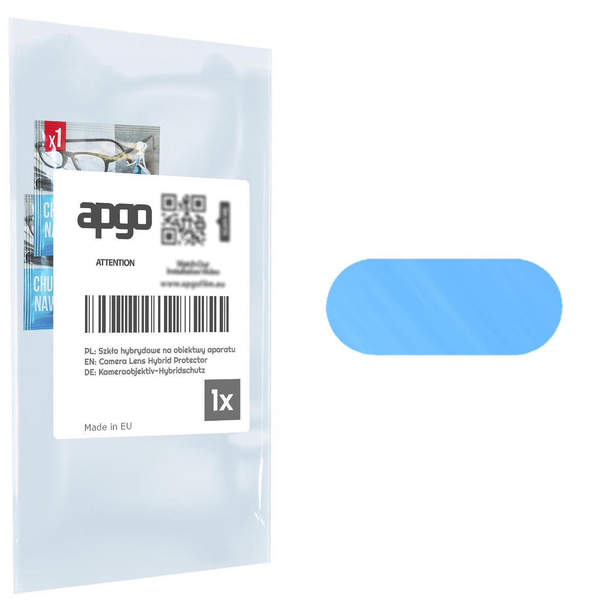 1x Szkło hybrydowe na aparat obiektyw kamerę 9H do Apple iPhone 7 Plus - apgo hybrid Camera Lens Protector