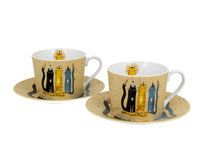 2 filiżanki ze spodkami Koci Świat - PARTY