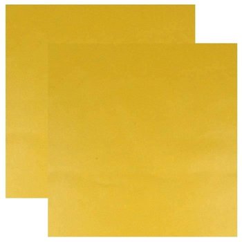 2 kupony z imitacji skóry 68 x 50 cm - żółty ochra - Youdoit
