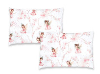 2 PACK - POSZEWKA 40x60 cm DZIECIĘCA PODRÓŻ BAWEŁNA 100% KRAINA CZARÓW RÓŻ