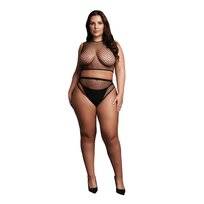2 piece with crop top, pantie and fishnet structure. Inna marka