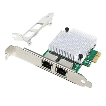 2 porty RJ45 PCIe X1 Dual Gigabit Realtek 8111F + filtr chipsetu Intel ASM1082E PCI-E komputerowa sieć LAN - other