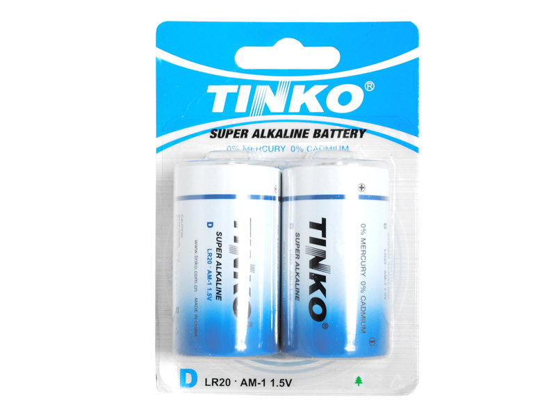 Zdjęcia - Bateria / akumulator TINKO 2 szt. Bateria alkaliczna  LR20 D 2szt/blister. 