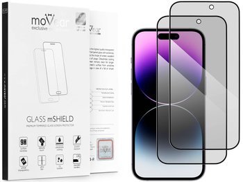 2 Szt. moVear 2.5D Max Privacy - Prywatyzujące Szkło Hartowane Do Apple Iphone 14 Pro Max (6.7") Na Cały Ekran Antyspy, Do Etui, Fullglue, 9H - moVear