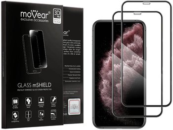 2 szt. moVear 3D PRO - Szkło hartowane do Apple iPhone 11 Pro Max / Xs MAX (6.5") na Cały Ekran Premium, fullGlue, 9H - moVear