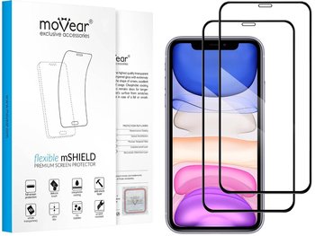2 szt. moVear flexible 3D PRO - Pancerne szkło hybrydowe do Apple iPhone 11 / Xr (6.1") na Cały Ekran Premium, fullGlue, 8H+ - moVear