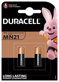 2 x Bateria Duracell A23 MN21 12V 23A, 23GA, A23, E23A, GP23A, K23A, L1028, LR23A, LRV08, LRVO8, MN21, MS21, V23, V23GA, VR22 - Duracell