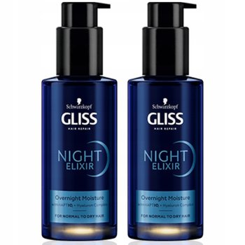 2 x GLISS Night Elixir Overnight Moisture 100 ml serum do włosów - Inna marka