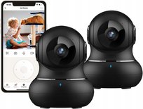 2 X Kamera Ip Wifi Wewn. Litokam 360° Noktowizor Na Podczerwień, - 2Sztuki Inna marka