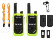 2 x Krótkofalówka Baofeng BF-T17 Walkie Talkie + FM Zielona