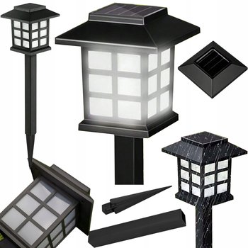 2 X Lampa Solarna Ogrodowa Led Domek Latarnia Wbijana Ozdobna Dekoracyjna - Realne Ceny