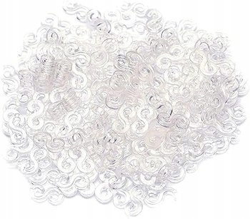 20 Klipsów Zapięć Do Gumek Do Bransoletek Białe Diy Klipsy Zapięcia - MTA Trading