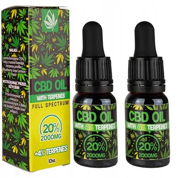 20% olejek KONOPNY CBD + TERPENY | THC CBG | RAW Full Spectrum | 2 x 10ml - Kush CBD